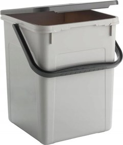 Rotho 2. akosť - Nádoba na prací prášok, granule alebo bioodpad – 9 l DETERGENT sivý (bez viečka)