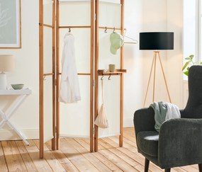 Drevená stojacia lampa »Trojnožka«