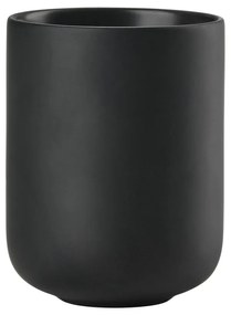 Čierny kameninový téglik na zubné kefky Sensu – Zone