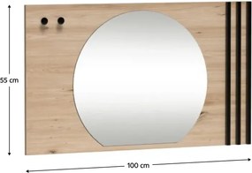 Zrkadlo KOLI C-21, dub artisan