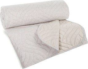 PREHOZ NA POSTEĽ LEN 170X210 CM BÉŽOVÝ