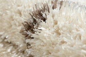 Koberec FLUFFY 2373 shaggy mriežka krém / béžový