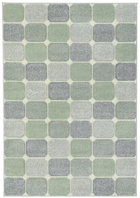 Koberce Breno Kusový koberec PORTLAND 172/RT4G, zelená, viacfarebná,80 x 140 cm