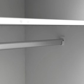 Biela šatníková skriňa Tvilum Oslo, 147 x 200 cm