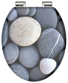 Schütte WC doska s pomalým spúšťaním (Šedé kamene)  (100335885)