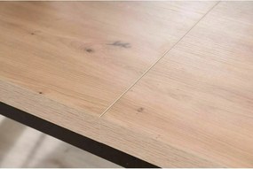 Jedálenský rozkladací stôl Presto 140/218 cm dub Artisan/čierny