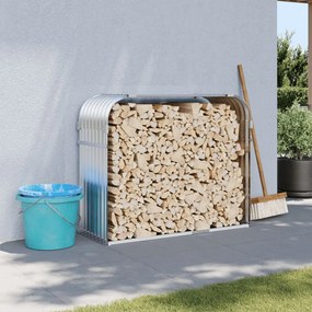 Držiak na polená strieborný 120x45x100 cm pozinkovaná oceľ