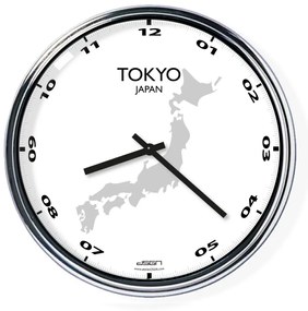 Kancelárske nástenné hodiny: Tokio,  Výber farieb Tmavé