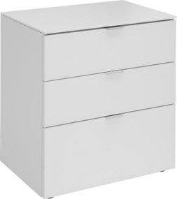 XXXLutz NOČNÝ STOLÍK, biela, 58/62.5/40 cm Moderano - Spálňové sety - 000531013701