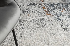 Moderný koberec TULS štrukturálny, strapce 51327 Vintage, ornament slonová kosť / krém Veľkosť: 120x170 cm