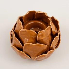 Svietnik Petalia light brown 10 cm