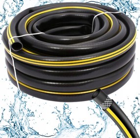 Záhradná hadica lux 1'' 50 m vystužená 3 vrstvami žlto-čierna