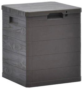 vidaXL Záhradný úložný box hnedý 90 l