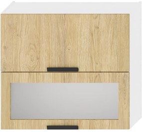 Kuchynská skrinka Denis w80grf/2 sd dub london/biela