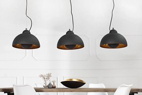 Závesná lampa Studio 3 black gold
