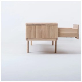 TV komoda z masívneho dubového dreva s 3 zásuvkami Gazzda Fawn