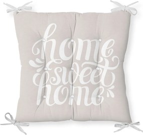 Sedák s prímesou bavlny Minimalist Cushion Covers Home Sweet Home, 36 x 36 cm