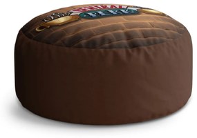 Sablio Taburet Circle Seriál Priatelia CENTRAL PERK Tehly: 40x50 cm