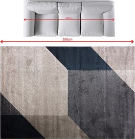 Koberec Sevilla Oxford Blue&amp;Grey 200x290cm