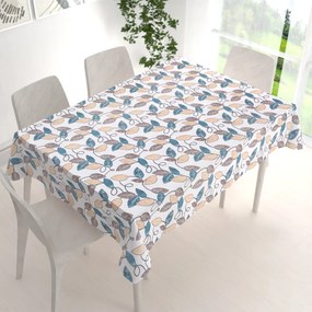 Biante Dekoračný obdĺžnikový obrus PML-035 Modro-žlté listy 60x100 cm