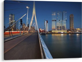 Obraz - Súmrak v Rotterdame, Holandsko (70x50 cm)