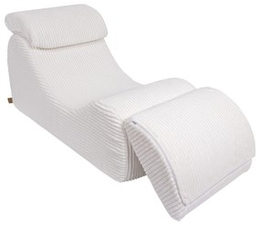 MeowBaby® Detské dizajnové kreslo Wave White