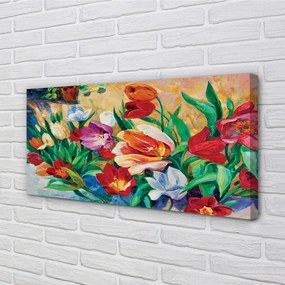 Obraz canvas kvety 120x60 cm