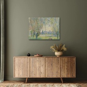 Obraz - Claude Monet, Woman Seated under the Willows, reprodukcia (70x50 cm)