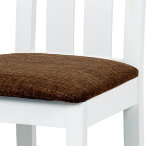 Sconto Jedálenská stolička BELA biela/hnedá