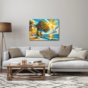 Obraz - Dom s pomarančmi I. (70x50 cm)