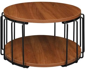 Konferenčný stolík Arwen-II 65x40 Orech/kov