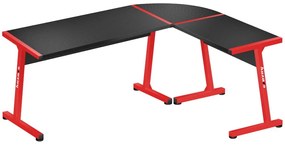 Huzaro Rohový herný stôl Hero 6.0 - červená