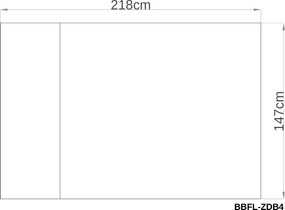Podlaha BBFL-ZDB4 pre záhradný domček BestBerg ZDB-4 / 147 x 218 cm / čierna