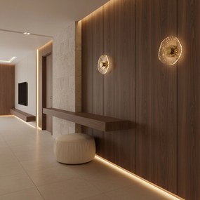 Toolight Toolight, LED nástenné svietidlo 3,6W, 500lm, APP1794-W, zlatá matná, OSW-04362