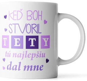 Sablio Hrnček Keď Boh stvoril tety - 890 ml - XXL
