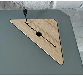 Biely rohový pracovný stôl Ragaba Ashme