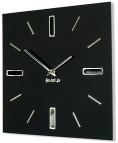 Nástenné hodiny Brilliant Flexistyle z118, 30cm čierna