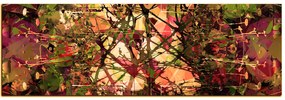 Obraz na plátne - Kvetinové grunge pozadia - panoráma 5108FA (120x45 cm)