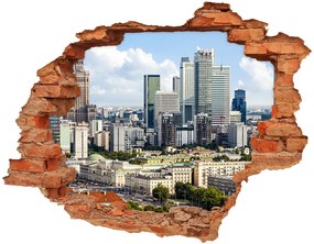 Fototapeta diera na stenu 3D Varšava poľsko nd-c-73940360