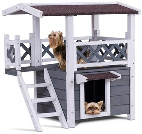 Dvojposchodvý domček pre psíka/mačičku