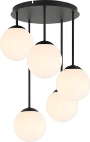 Toolight Toolight, stropné svietidlo 5xE27, APP1816-5CPR, čierna matná, OSW-00666