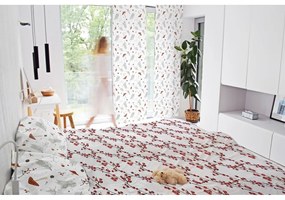 Biely záves z bavlneného saténu 110x250 cm Toadstools – Butter Kings