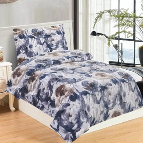 Fialové mikroplyšové obliečky na jednolôžko 140x200 cm Riana – My House