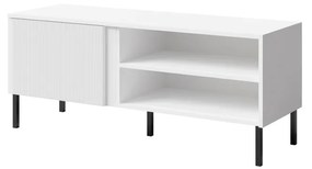 TV stolík/skrinka Munkki 7 (biela + čierna). Akcia -19%. Vlastná spoľahlivá doprava až k Vám domov. 1087330