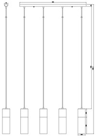 GLOBO 21000-4HN - Luster na lanku ANNIKA 4xE27/25W/230V chróm