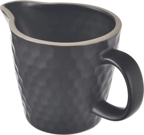 Čierna keramická kanvička na mlieko 100 ml Tea Time – Orion