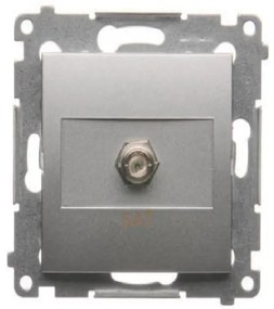 DASF1/43 Zásuvka pre satelitnú anténu strieborný mat