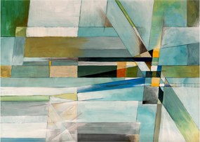 Sklenený obraz - Abstrakcia (70x50 cm)