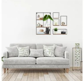 Sada 5 závesných poličiek LOFT Industrial