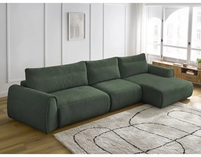 Tmavozelená rohová pohovka Aden – Bobochic Paris